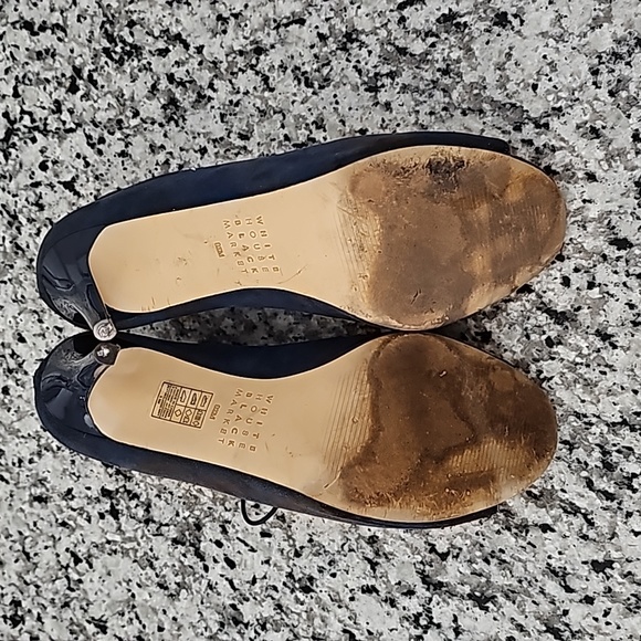 Navy Blue Open Toe Shootie - Picture 5 of 5